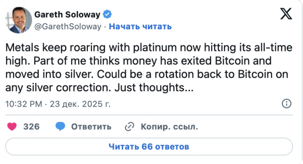 Золото за $4500 и рекорды цен на металлы: ждать ли ротации капитала в биткоин Золото за $4500 и рекорды цен на металлы: ждать ли ротации капитала в биткоин