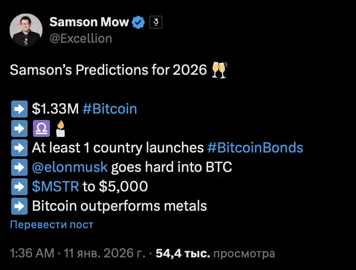 Самсон Моу: «Илон Маск серьезно возьмется за биткоин» Самсон Моу: «Илон Маск серьезно возьмется за биткоин»