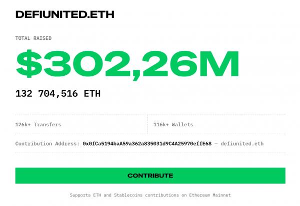 Инициатива DeFi United привлекла более $300 млн после взлома Kelp Инициатива DeFi United привлекла более $300 млн после взлома Kelp